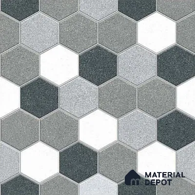 Patterned Look Parking Tile TL 08367  1 ft x 1 ft Vitrified Matte Finish - 8 mm | Please Expect a Slight Variation of Pattern
