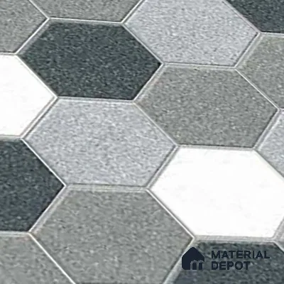 Patterned Look Parking Tile TL 08367  1 ft x 1 ft Vitrified Matte Finish - 8 mm | Please Expect a Slight Variation of Pattern