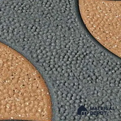 Patterned Look Parking Tile TL 08366  1 ft x 1 ft Vitrified Matte Finish - 8 mm | Please Expect a Slight Variation of Pattern