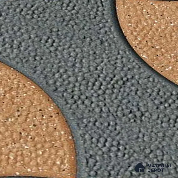 Patterned Look Parking Tile TL 08366 1 ft x 1 ft Vitrified Matte Finish - 8 mm | Please Expect a Slight Variation of Pattern