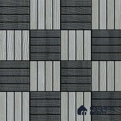 Patterned Look Parking Tile TL 08374  1 ft x 1 ft Vitrified Matte Finish - 8 mm | Please Expect a Slight Variation of Pattern