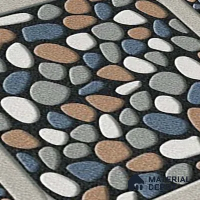 Patterned Look Parking Tile TL 08388  1 ft x 1 ft Vitrified Matte Finish - 8 mm | Please Expect a Slight Variation of Pattern