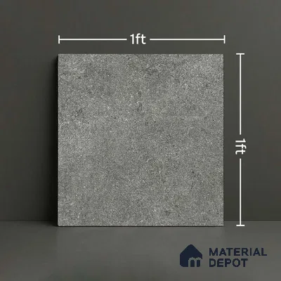 Stone Look Parking Tile TL 08377  1 ft x 1 ft Ceramic Matte Finish - 8 mm