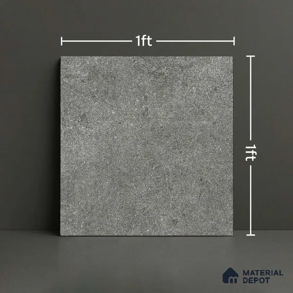 Stone Look Parking Tile TL 08377  1 ft x 1 ft Ceramic Matte Finish - 8 mm