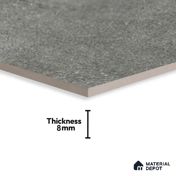 Stone Look Parking Tile TL 08377  1 ft x 1 ft Ceramic Matte Finish - 8 mm