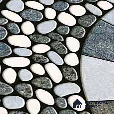 Patterned Look Parking Tile TL 08389  1 ft x 1 ft Vitrified Matte Finish - 8 mm | Please Expect a Slight Variation of Pattern