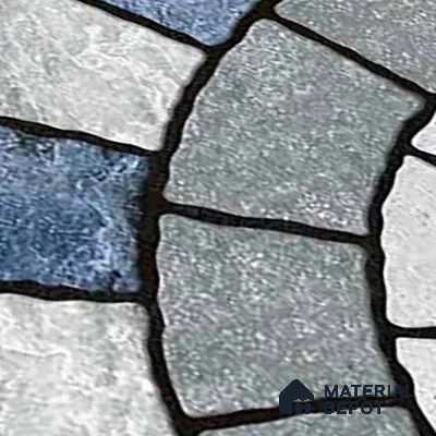 Patterned Look Parking Tile TL 08370  1 ft x 1 ft Vitrified Matte Finish - 8 mm | Please Expect a Slight Variation of Pattern