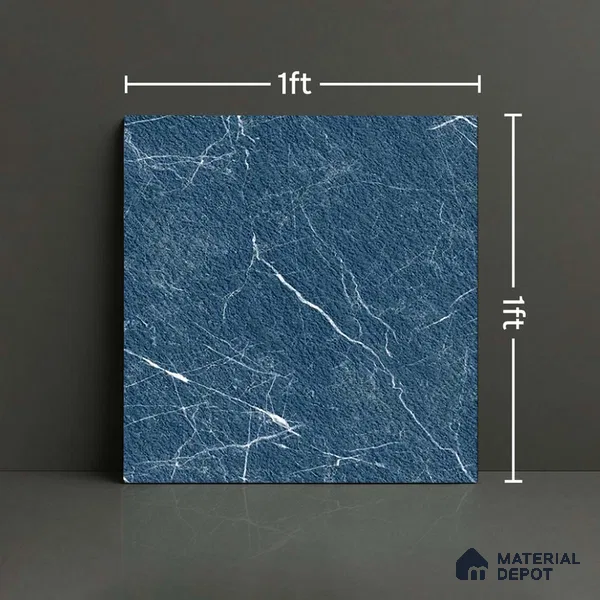 Marble Look Parking Tile TL 08379  1 ft x 1 ft Ceramic Matte Finish - 8 mm