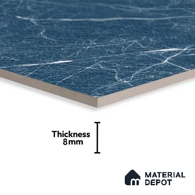 Marble Look Parking Tile TL 08379  1 ft x 1 ft Ceramic Matte Finish - 8 mm