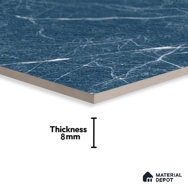 Marble Look Parking Tile TL 08379  1 ft x 1 ft Ceramic Matte Finish - 8 mm