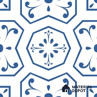 Moroccan Wall & Floor Tile TL 08012 Zenith Taupe White 1 ft x 1 ft Porcelain Matte Finish - 9 mm | Suitable for Bathroom, Kitchen, Balcony | Please Expect a Slight Variation of Pattern
