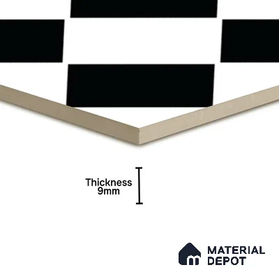 Moroccan Wall & Floor Tile TL 08018 Monochrome Timbermist 1 ft x 1 ft Vitrified Matte Finish - 9 mm | Suitable for Bathroom, Kitchen, Entryway | Please Expect a Slight Variation of Pattern