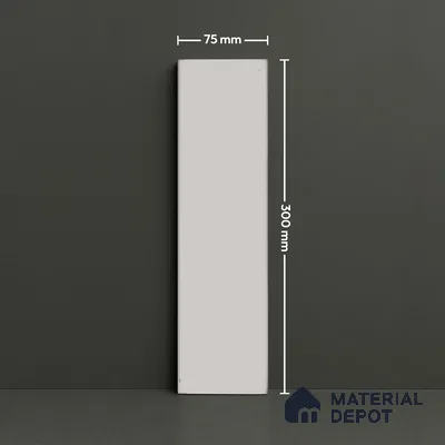 Subway Look  Tile TL 07669 B Plain Cloud Grey 1 ft x 2.95 inch Designer Tiles Ceramic Glossy Finish - 9 mm
