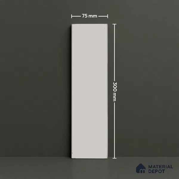 Subway Look  Tile TL 07669 B Plain Cloud Grey 1 ft x 2.95 inch Designer Tiles Ceramic Glossy Finish - 9 mm
