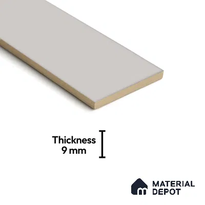 Subway Look  Tile TL 07669 B Plain Cloud Grey 1 ft x 2.95 inch Designer Tiles Ceramic Glossy Finish - 9 mm