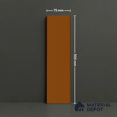 Subway Look  Tile TL 07669 C Plain Fox 1 ft x 2.95 inch Designer Tiles Ceramic Glossy Finish - 9 mm