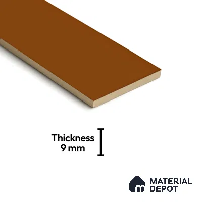 Subway Look  Tile TL 07669 C Plain Fox 1 ft x 2.95 inch Designer Tiles Ceramic Glossy Finish - 9 mm