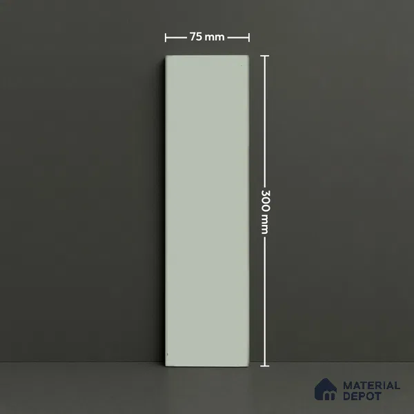 Subway Look Tile TL 07669 D Plain Lime 1 ft x 2.95 inch Designer Tiles Ceramic Glossy Finish - 9 mm