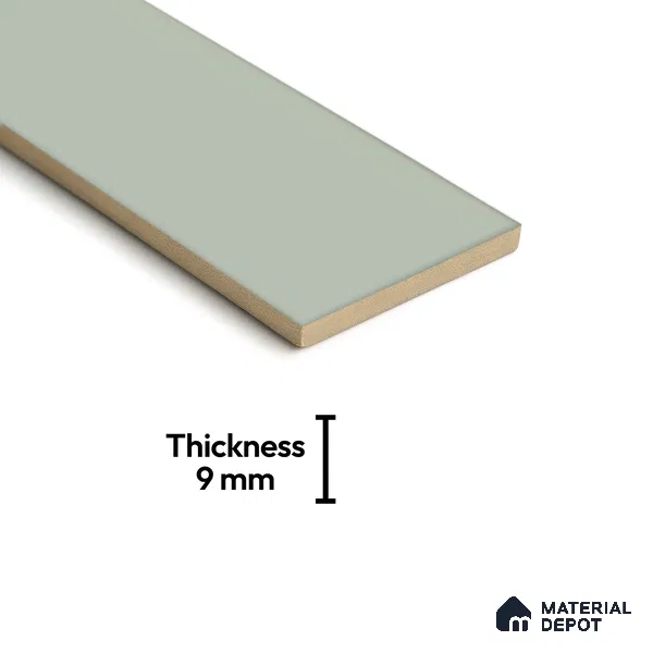 Subway Look Tile TL 07669 D Plain Lime 1 ft x 2.95 inch Designer Tiles Ceramic Glossy Finish - 9 mm