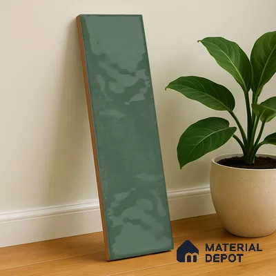 Subway Look  Tile TL 07669 E Plain Pine 1 ft x 2.95 inch Designer Tiles Ceramic Glossy Finish - 9 mm