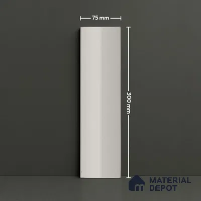 Subway Look  Tile TL 07644 B Pentagone Cloudy Grey 1 ft x 2.95 inch Designer Tiles Ceramic Glossy Finish - 9 mm
