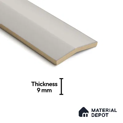 Subway Look  Tile TL 07644 B Pentagone Cloudy Grey 1 ft x 2.95 inch Designer Tiles Ceramic Glossy Finish - 9 mm