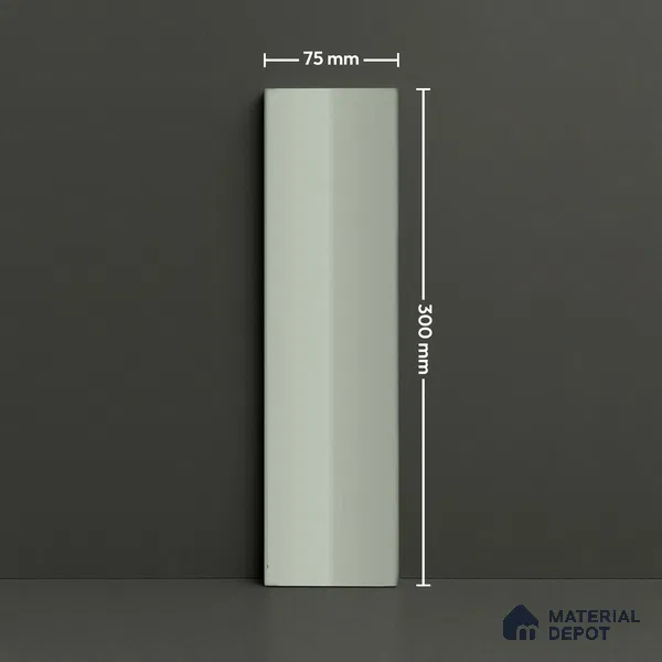 Subway Look  Tile TL 07644 D Pentagone Lime 1 ft x 2.95 inch Designer Tiles Ceramic Glossy Finish - 9 mm