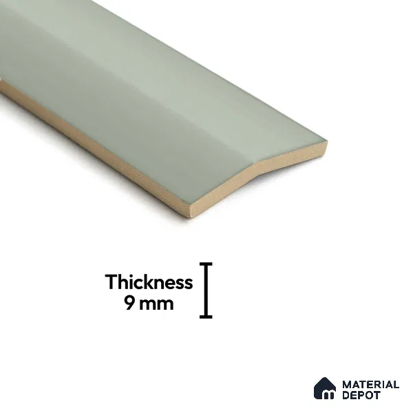 Subway Look  Tile TL 07644 D Pentagone Lime 1 ft x 2.95 inch Designer Tiles Ceramic Glossy Finish - 9 mm