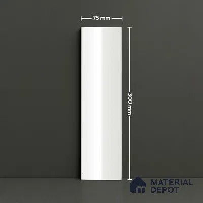 Subway Look  Tile TL 07644 Pentagone Bianco 1 ft x 2.95 inch Designer Tiles Ceramic Glossy Finish - 9 mm