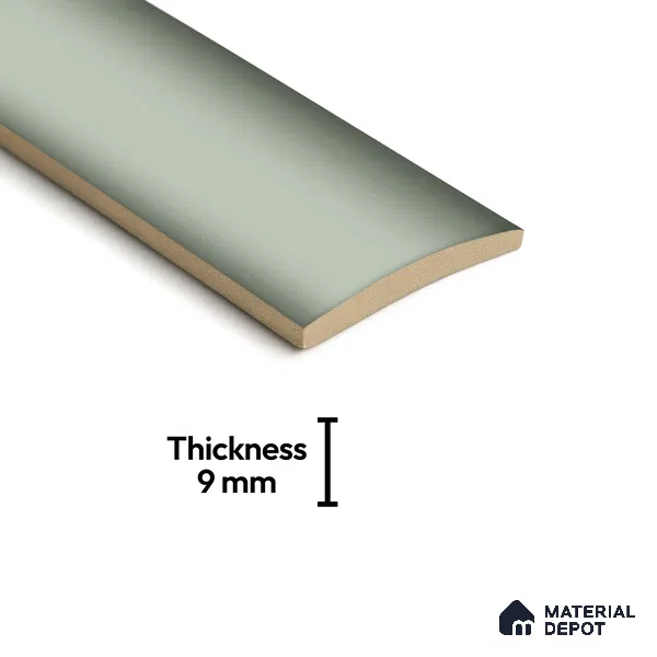 Subway Look  Tile TL 07643 D Oval Lime 1 ft x 2.95 inch Designer Tiles Ceramic Glossy Finish - 9 mm