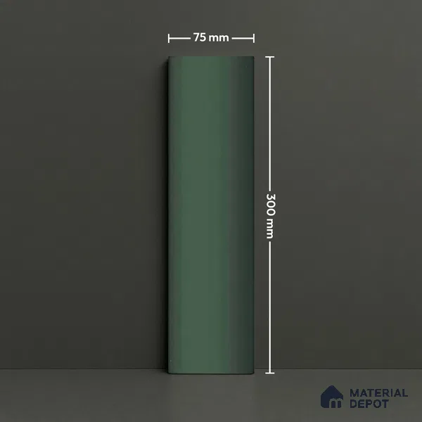 Subway Look  Tile TL 07643 E Oval Pine 1 ft x 2.95 inch Designer Tiles Ceramic Glossy Finish - 9 mm