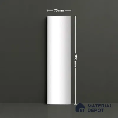 Subway Look  Tile TL 07643 Oval Bianco 1 ft x 2.95 inch Designer Tiles Ceramic Glossy Finish - 9 mm