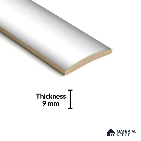 Subway Look  Tile TL 07643 Oval Bianco 1 ft x 2.95 inch Designer Tiles Ceramic Glossy Finish - 9 mm