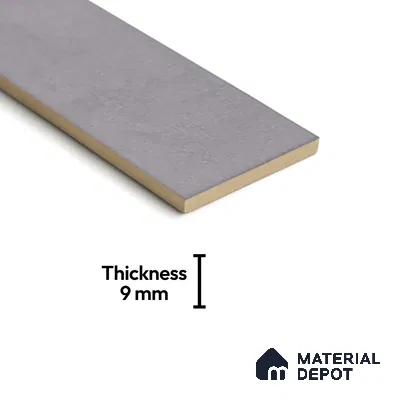Subway Look  Tile TL 07616 B Cambry Dk Grey 1 ft x 2.95 inch Designer Tiles Ceramic Glossy Finish - 9 mm (Sample)