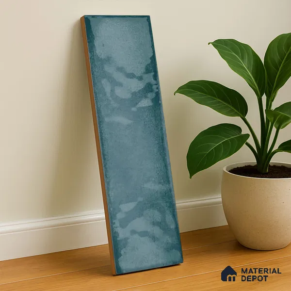 Subway Look  Tile TL 07616 C Cambry Green 1 ft x 2.95 inch Designer Tiles Ceramic Glossy Finish - 9 mm