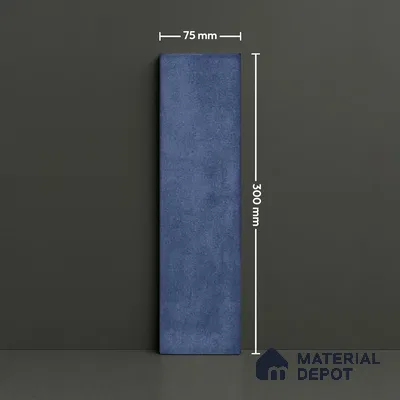 Subway Look  Tile TL 07616 D Cambry Blue 1 ft x 2.95 inch Designer Tiles Ceramic Glossy Finish - 9 mm (Sample)