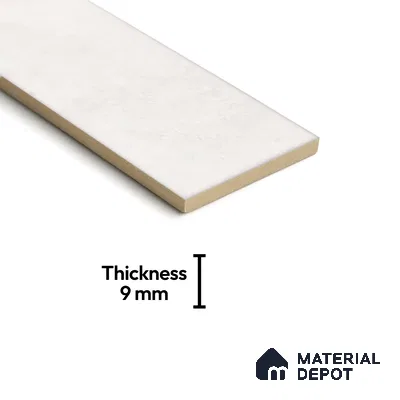 Subway Look  Tile TL 07616 E Cambry White 1 ft x 2.95 inch Designer Tiles Ceramic Glossy Finish - 9 mm (Sample)