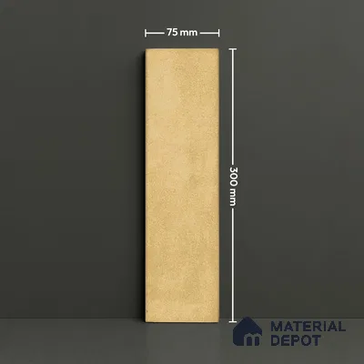 Subway Look  Tile TL 07616 F Cambry Gold 1 ft x 2.95 inch Designer Tiles Ceramic Glossy Finish - 9 mm (Sample)