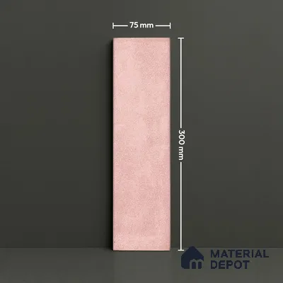 Subway Look  Tile TL 07616 G Cambry Lotus 1 ft x 2.95 inch Designer Tiles Ceramic Glossy Finish - 9 mm (Sample)