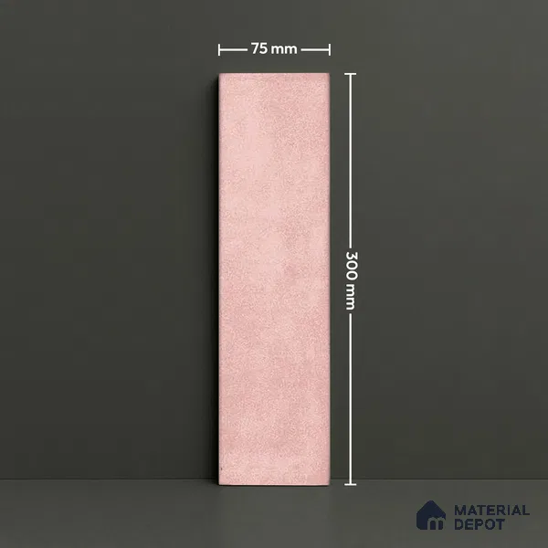 Subway Look  Tile TL 07616 G Cambry Lotus 1 ft x 2.95 inch Designer Tiles Ceramic Glossy Finish - 9 mm (Sample)