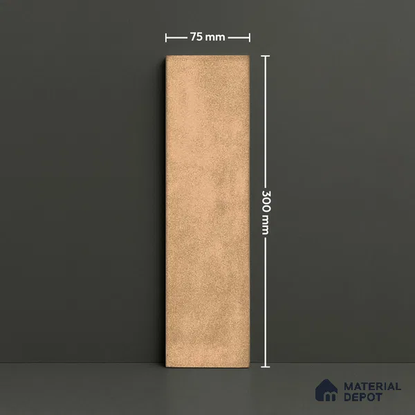 Subway Look  Tile TL 07616 H Cambry Sand 1 ft x 2.95 inch Designer Tiles Ceramic Glossy Finish - 9 mm (Sample)