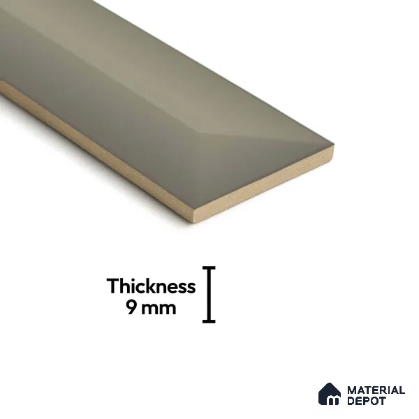 Subway Look  Tile TL 07642 B Toro Leaf 1 ft x 2.95 inch Designer Tiles Ceramic Glossy Finish - 9 mm