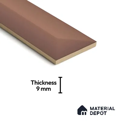 Subway Look  Tile TL 07642 D Toro Rose 1 ft x 2.95 inch Designer Tiles Ceramic Glossy Finish - 9 mm
