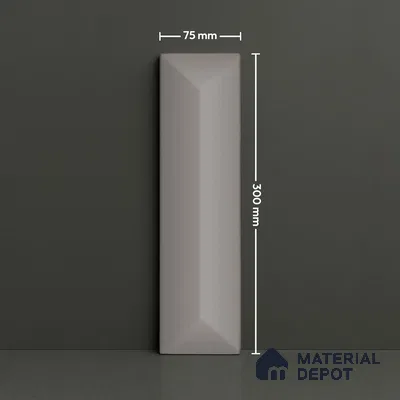 Subway Look  Tile TL 07642 E Toro Sand 1 ft x 2.95 inch Designer Tiles Ceramic Glossy Finish - 9 mm (Sample)