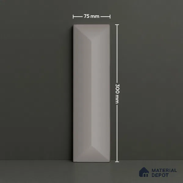 Subway Look  Tile TL 07642 E Toro Sand 1 ft x 2.95 inch Designer Tiles Ceramic Glossy Finish - 9 mm (Sample)