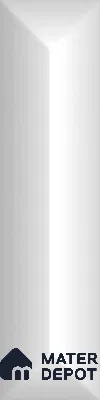 Subway Look  Tile TL 07642 F Toro White 1 ft x 2.95 inch Designer Tiles Ceramic Glossy Finish - 9 mm