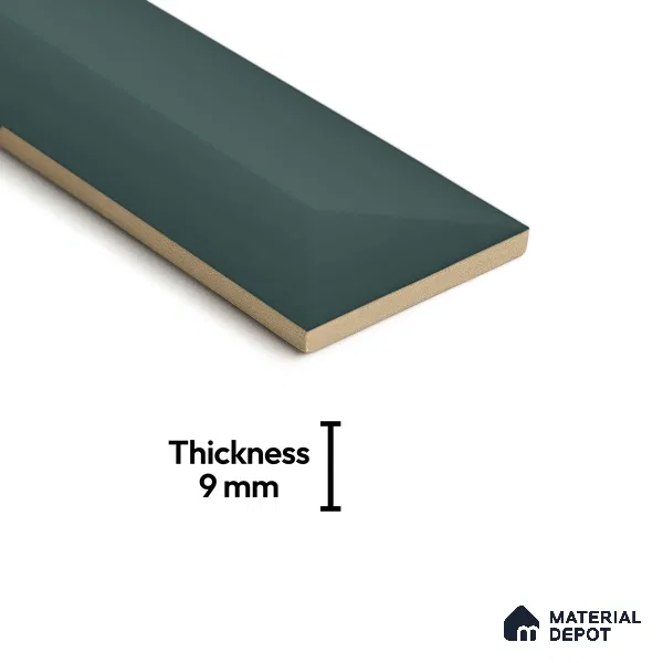 Subway Look  Tile TL 07642 Toro Basil 1 ft x 2.95 inch Designer Tiles Ceramic Glossy Finish - 9 mm