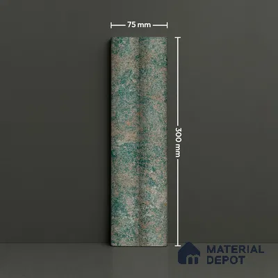 Subway Look  Tile TL 07641 B Bamboo Green 1 ft x 2.95 inch Designer Tiles Ceramic Matte Finish - 9 mm | 4 Random Design