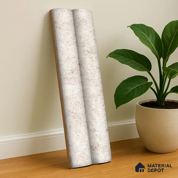 Subway Look Wall & Floor Tile TL 07641 C Bamboo Latte 1 ft x 2.95 inch Designer Tiles Ceramic Matte Finish - 9 mm | 4 Random Design