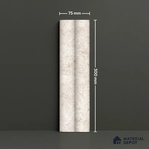 Subway Look Wall & Floor Tile TL 07641 C Bamboo Latte 1 ft x 2.95 inch Designer Tiles Ceramic Matte Finish - 9 mm | 4 Random Design